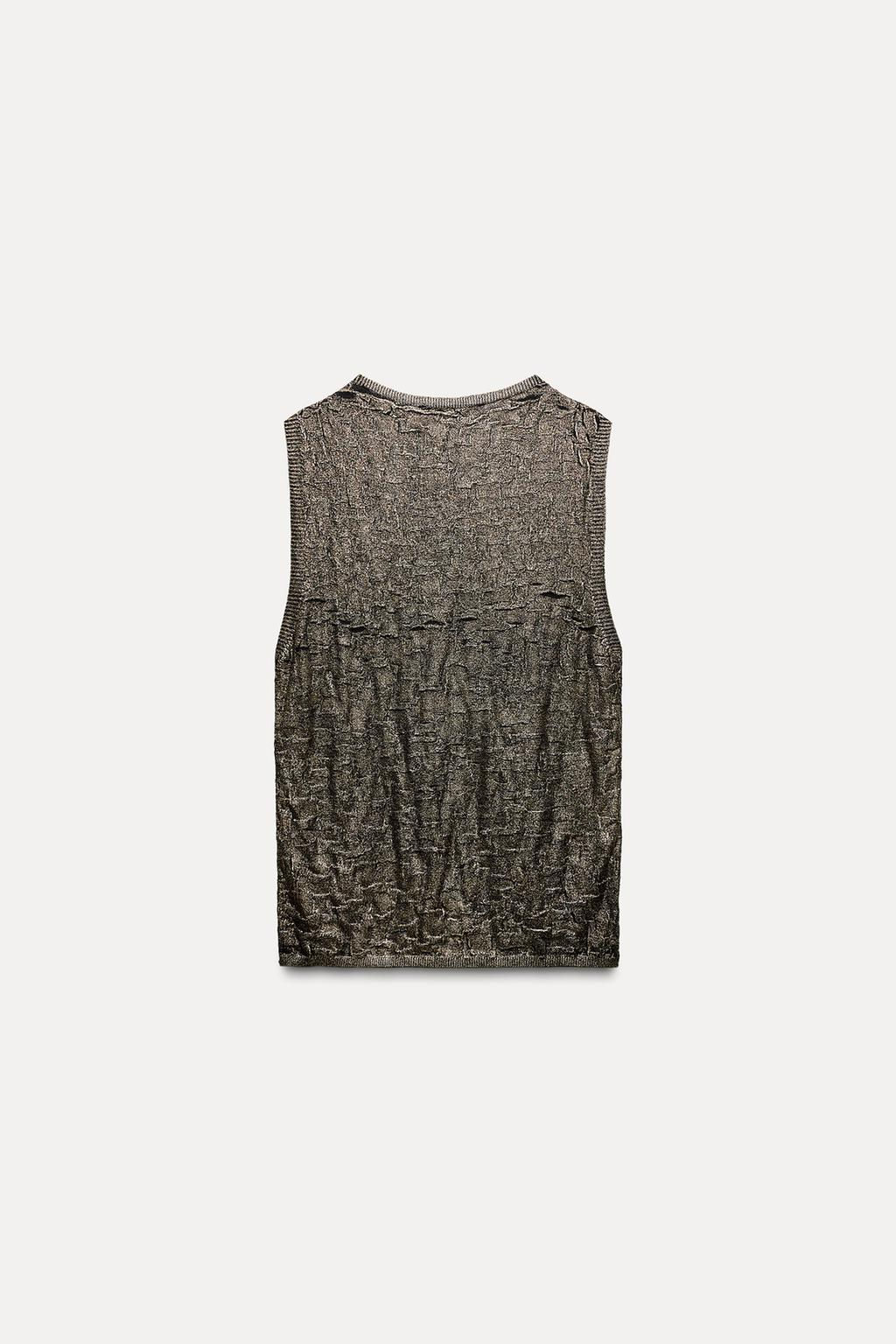 FOIL KNIT TOP - Zara фото 3