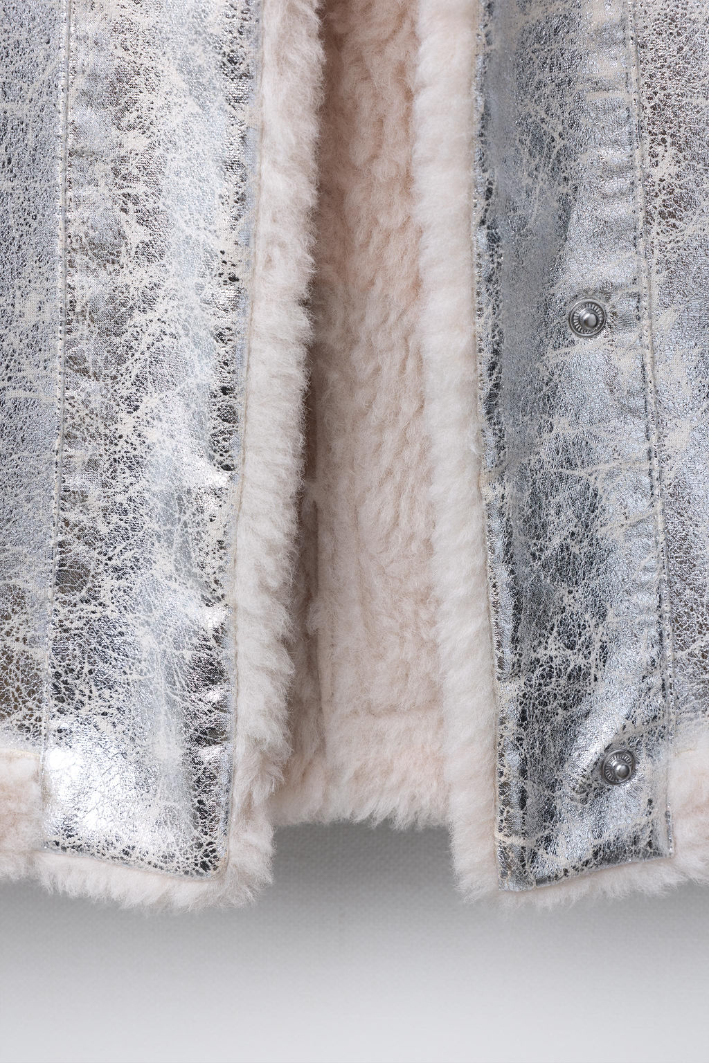 METALLIC DOUBLE-FACED JACKET - Zara фото 8