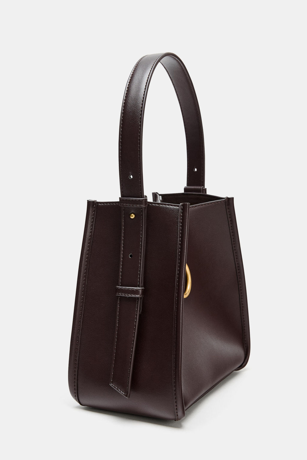 MINI BUCKET BAG WITH METAL RING - Zara фото 6