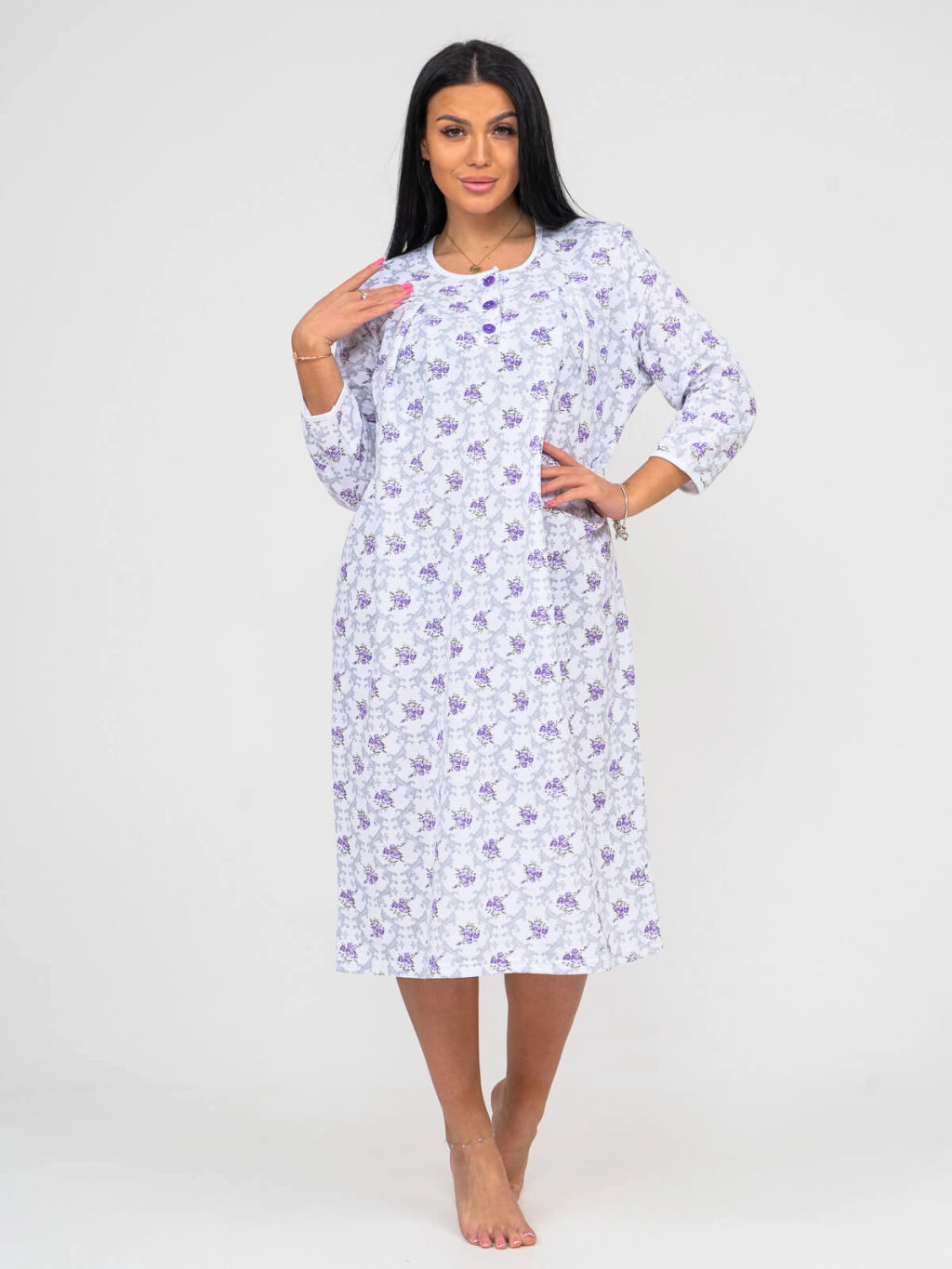 Ночная сорочка женская, цвет фиолетовый