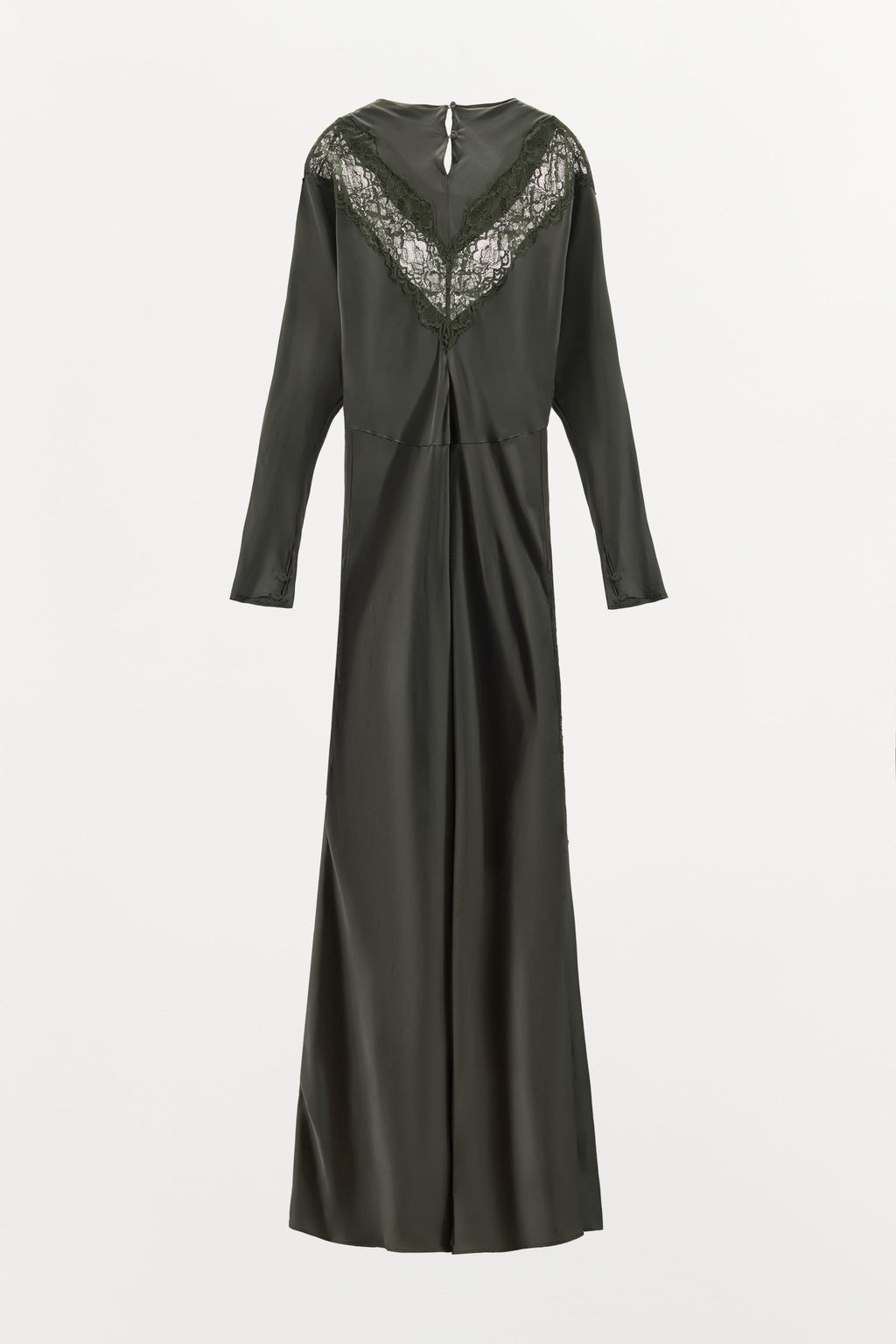 BATWING LACE SATIN DRESS - Zara фото 7
