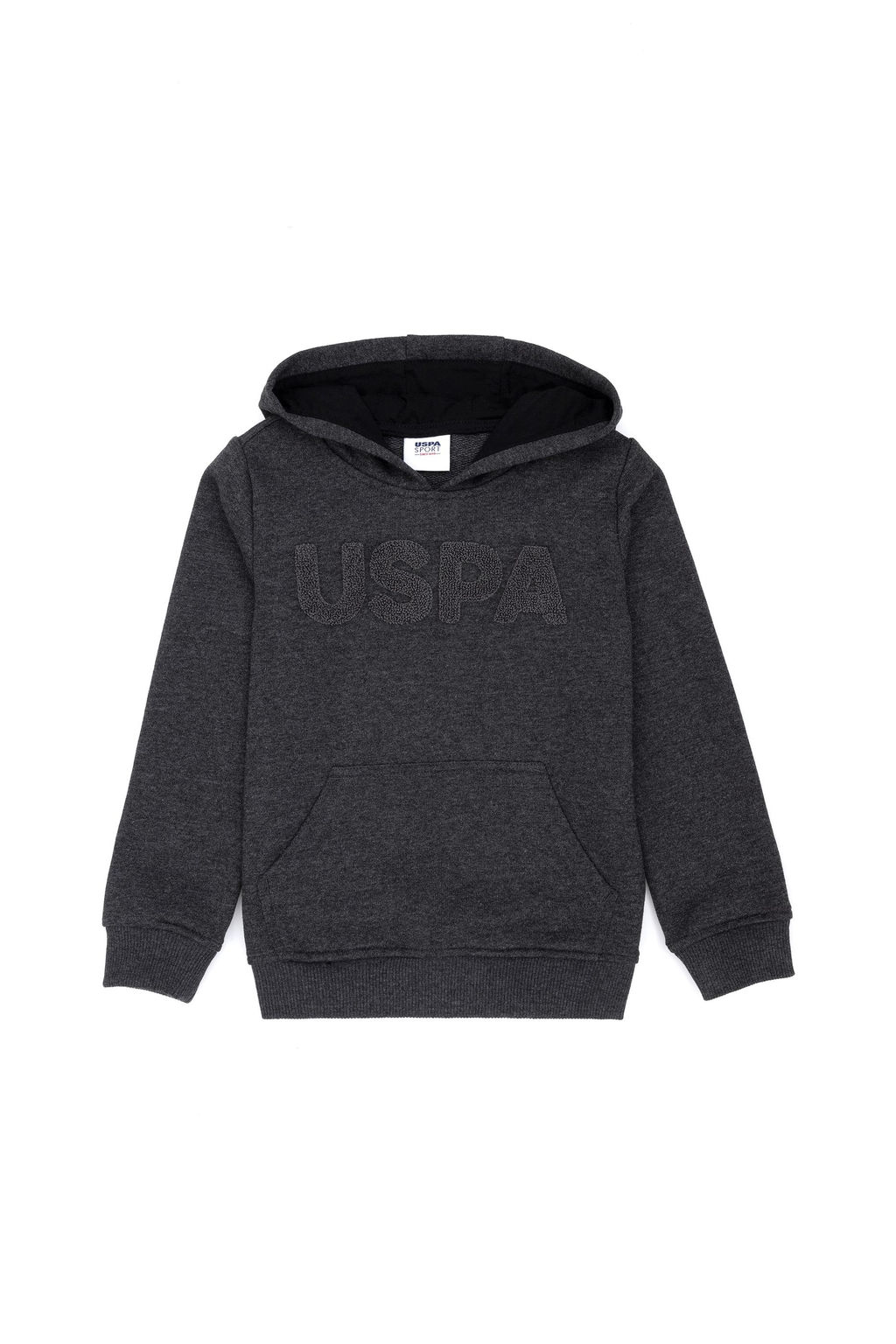 _ocuk Siyah Basic Kap__onlu Sweatshirt