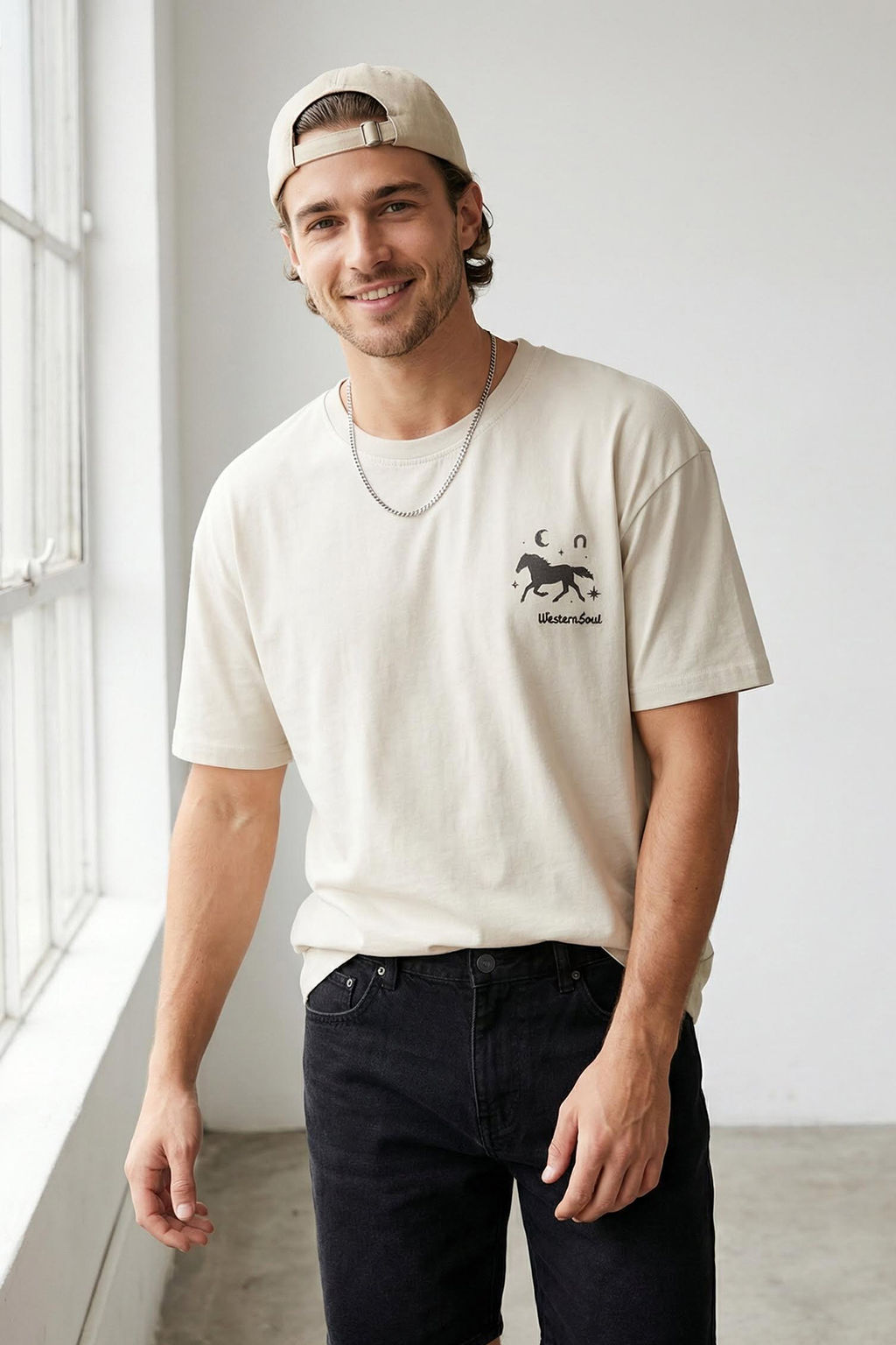 TRENDYOL MAN Tas Oversize/Genis Kesim Kabar?k Hayvan Bask?l? T-Shirt TMNSS25TS00136 - Trendyolmilla фото 9