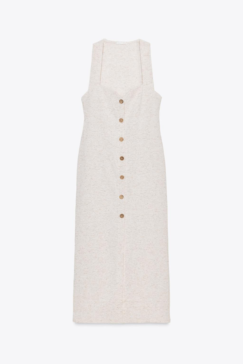 RUSTIC MIDI DRESS - Zara фото 5