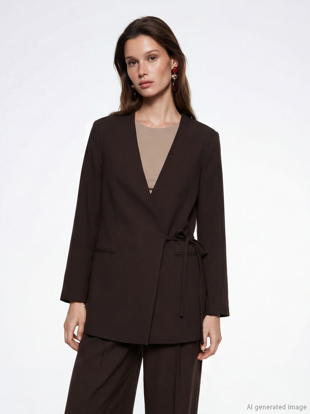 Kruvaze Yaka Kad?n Blazer Ceket