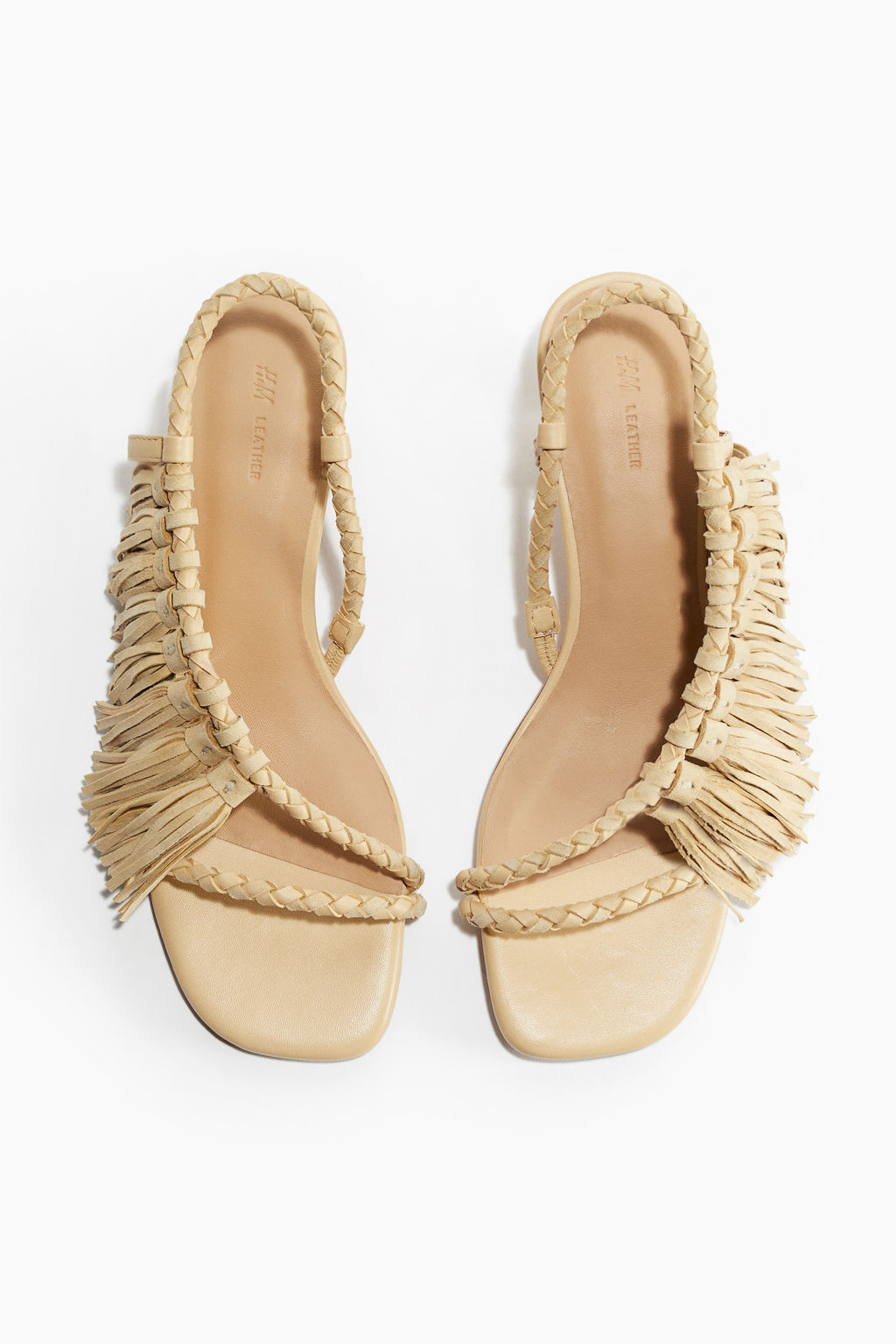 Sandalias de tac?n con flecos - H&m фото 3