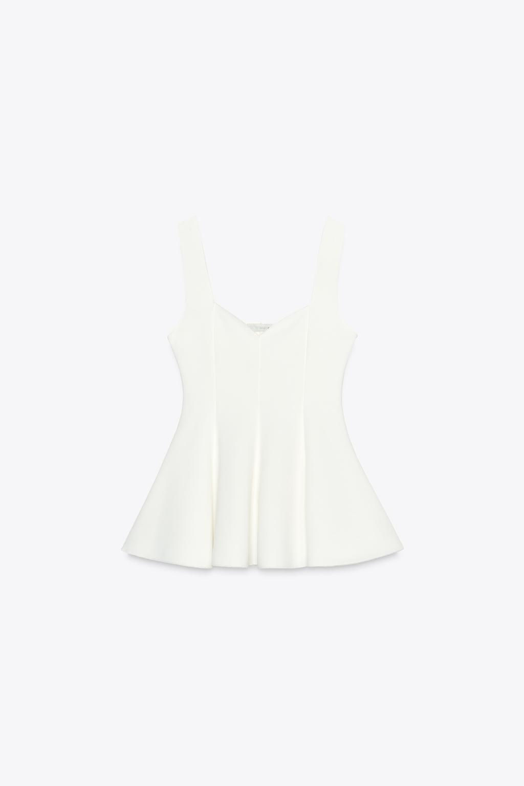 PEPLUM STRETCH TOP - Zara фото 8
