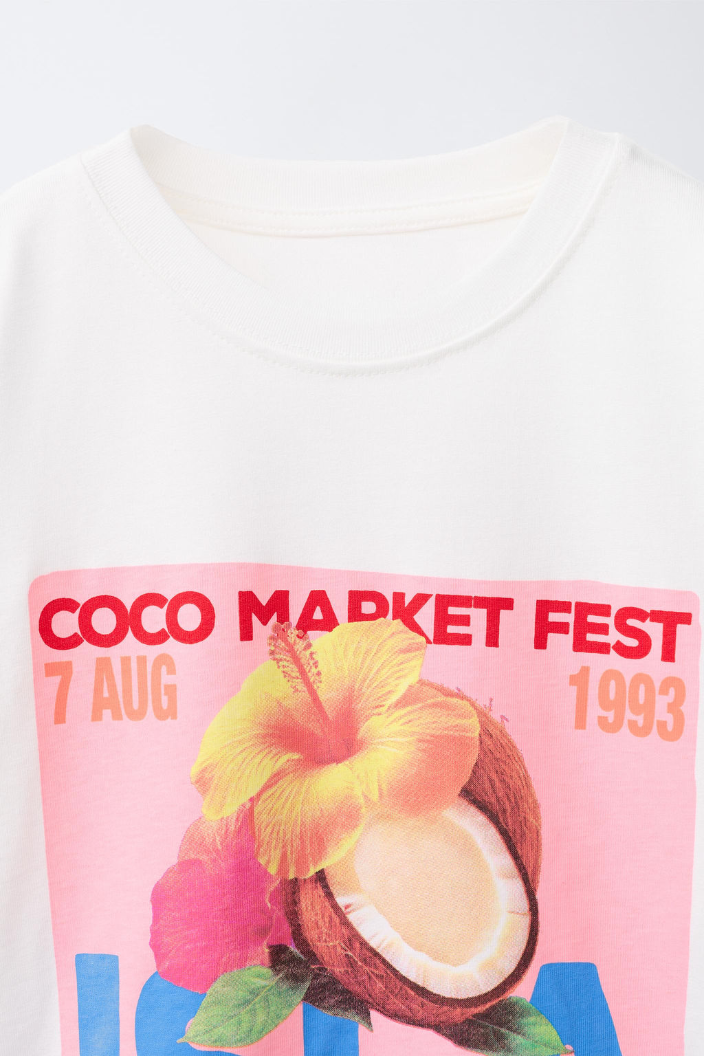 CAMISETA ESTAMPADO COCO / Blanco