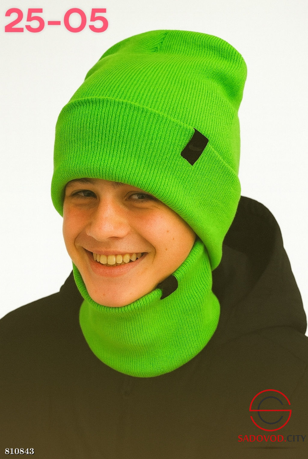 Набор 2в1 шапка двойной и снуд двойной - Bruno фото 5