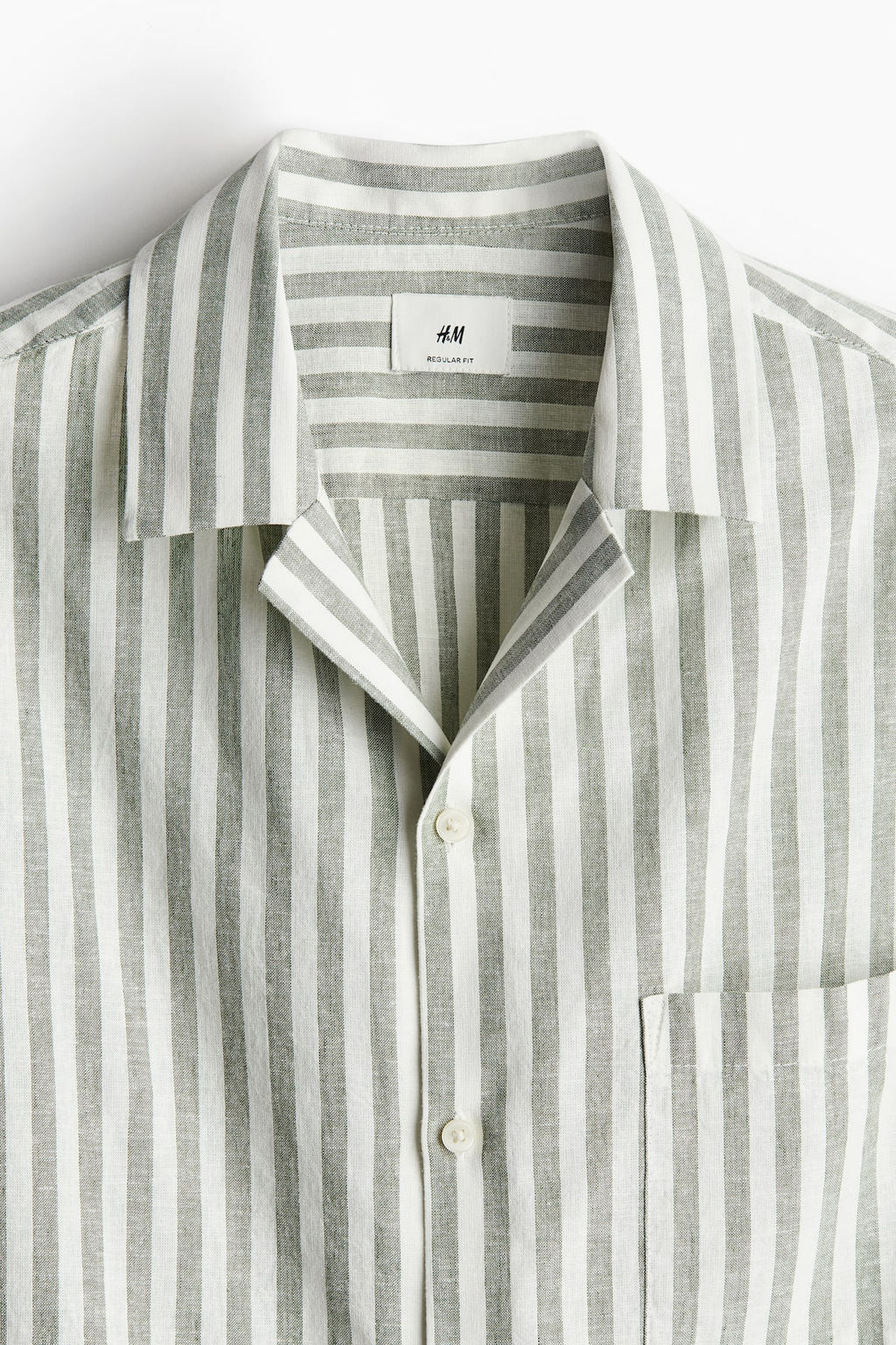 Camisa resort en mezcla de lino Regular Fit - H&m фото 7