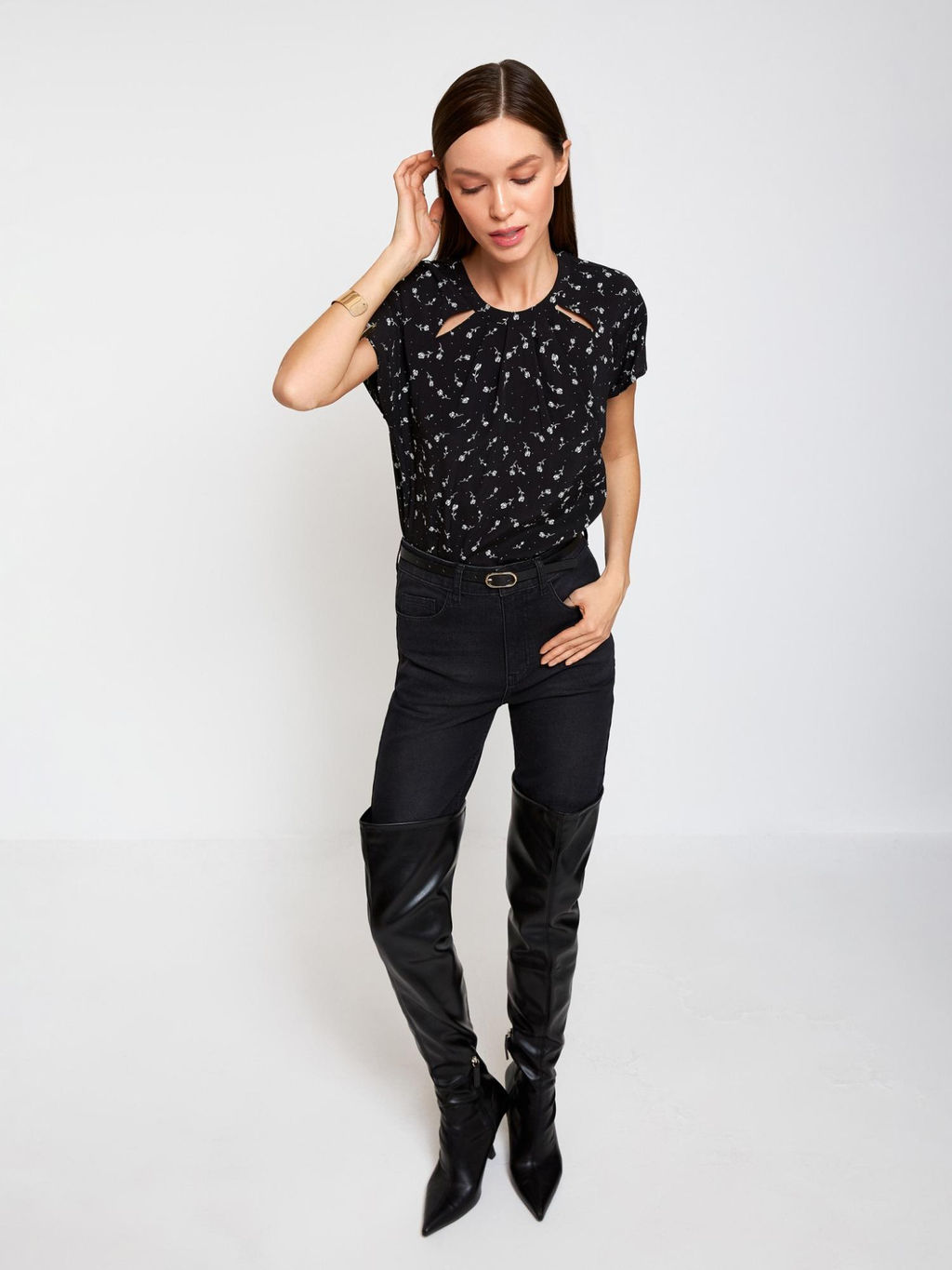 10200270363 Блузка жен. Lemoore черный