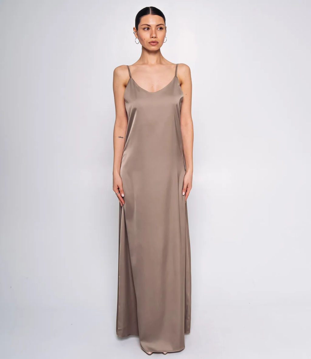 Платье #ОКТ015001, тёмно-бежевый