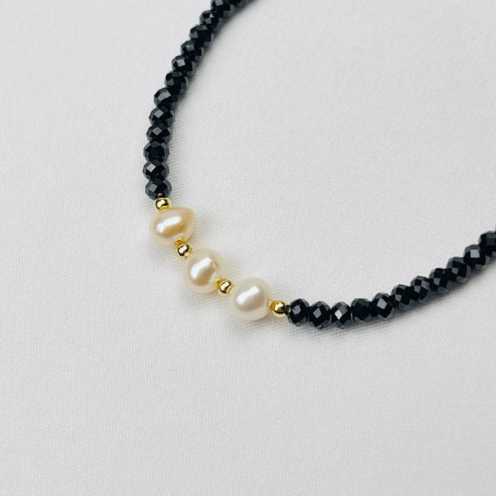 Браслет из Шпинели и Жемчуга - Радуга самоцветов фото 3