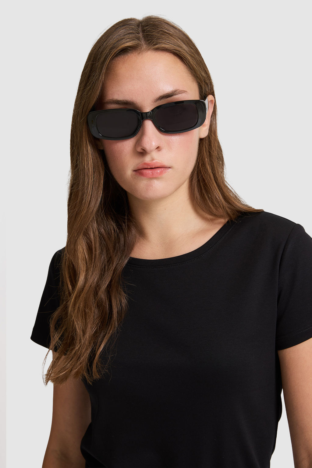 Kad_n Siyah Bisiklet Yaka Basic Ti__rt - U.s. polo assn фото 2