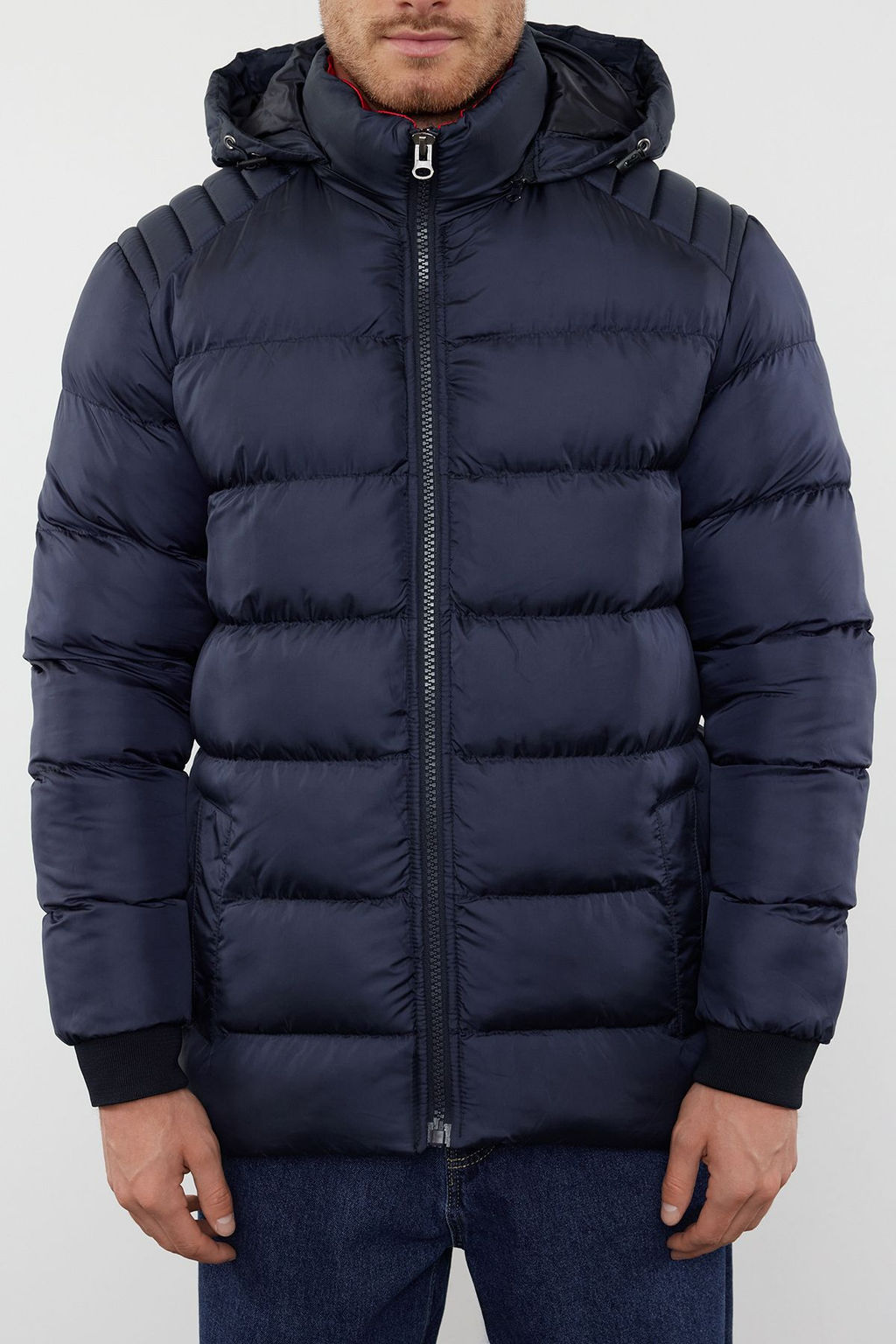 TRENDYOL MAN Lacivert Erkek Regular Fit Sisme K?sl?k Mont TMNAW25MO00002 - Trendyolmilla фото 3
