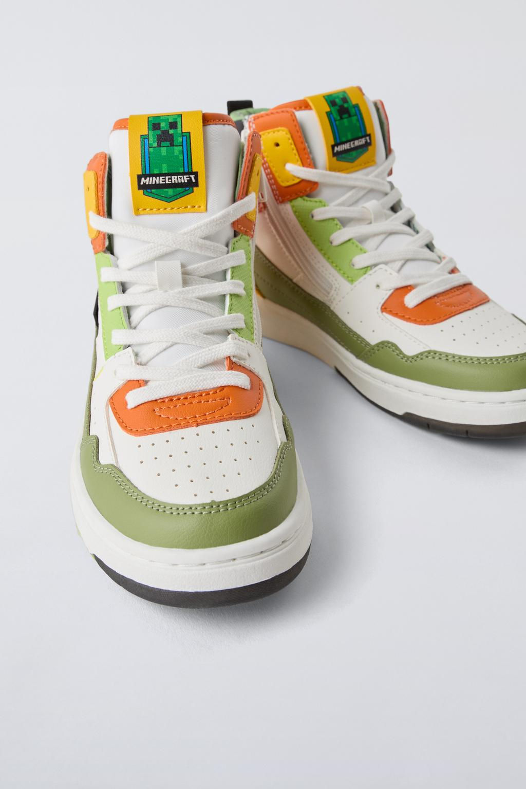 MINECRAFT  MOJANG AB.  HIGH-TOP SNEAKERS - Zara фото 8