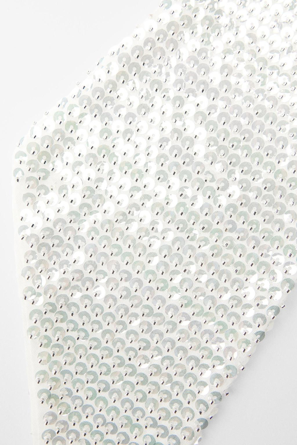 SEQUINNED BEADED CAP HEADBAND - Zara фото 5