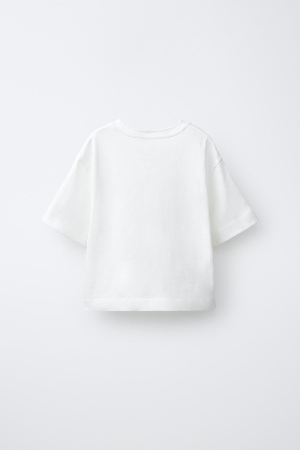 CAMISETA TEXTO STRASS / Blanco - Zara фото 2