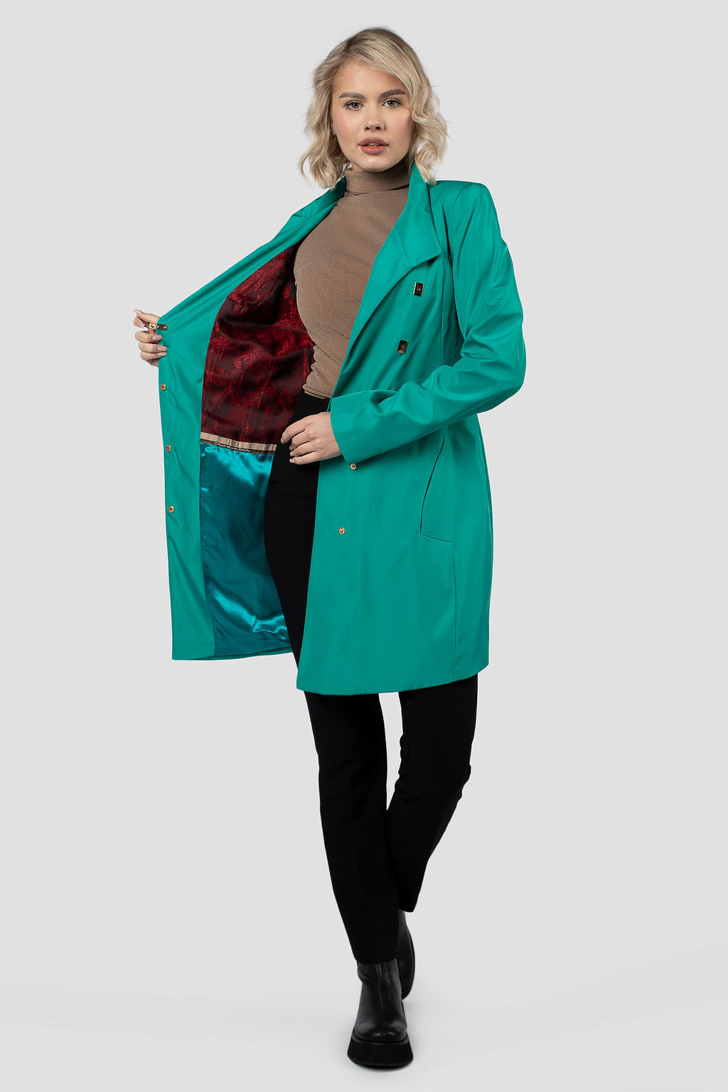 03-1895 Плащ женский (пояс) - El podio фото 2