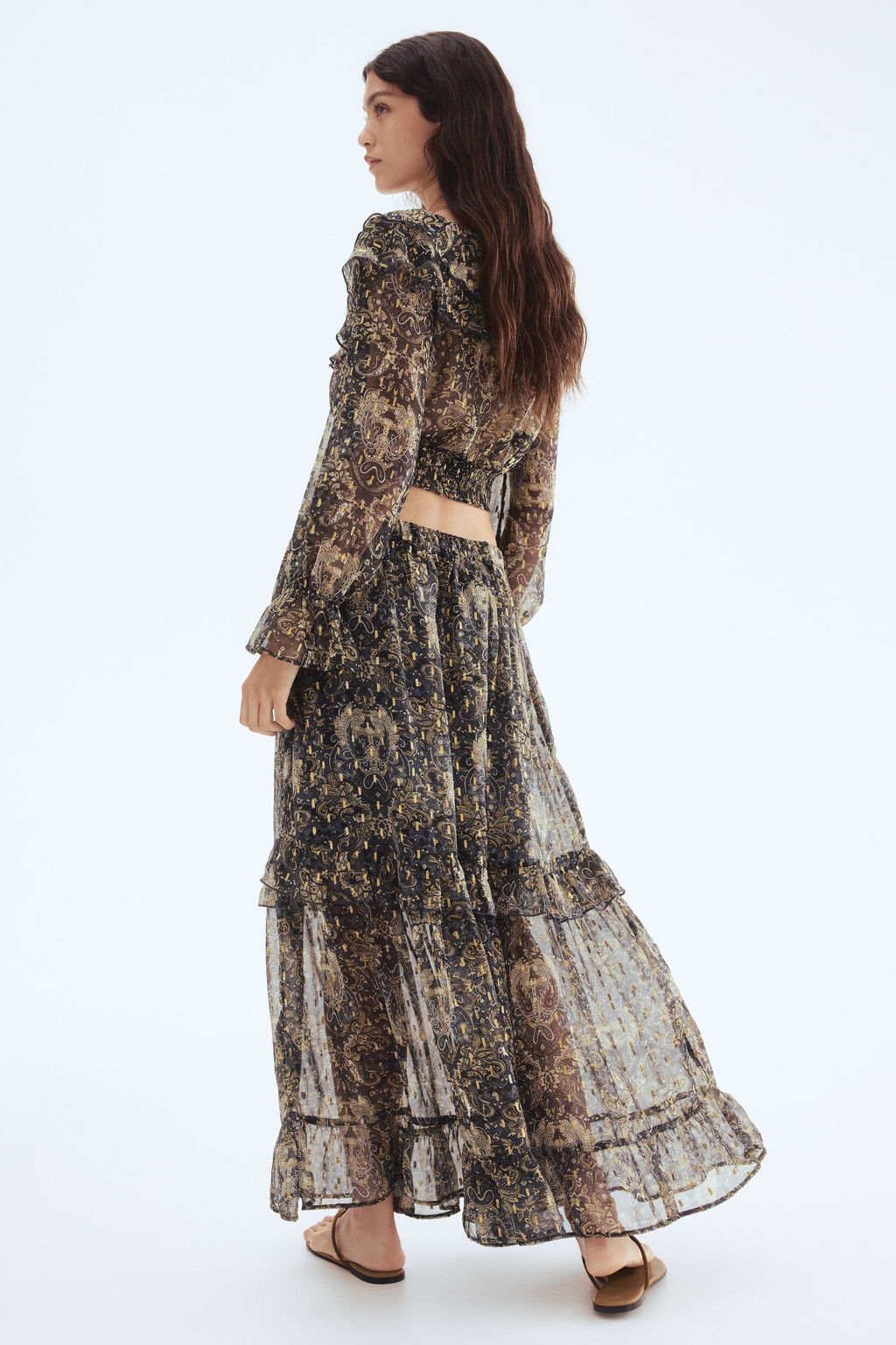 Falda de gasa con volantes - H&m фото 6