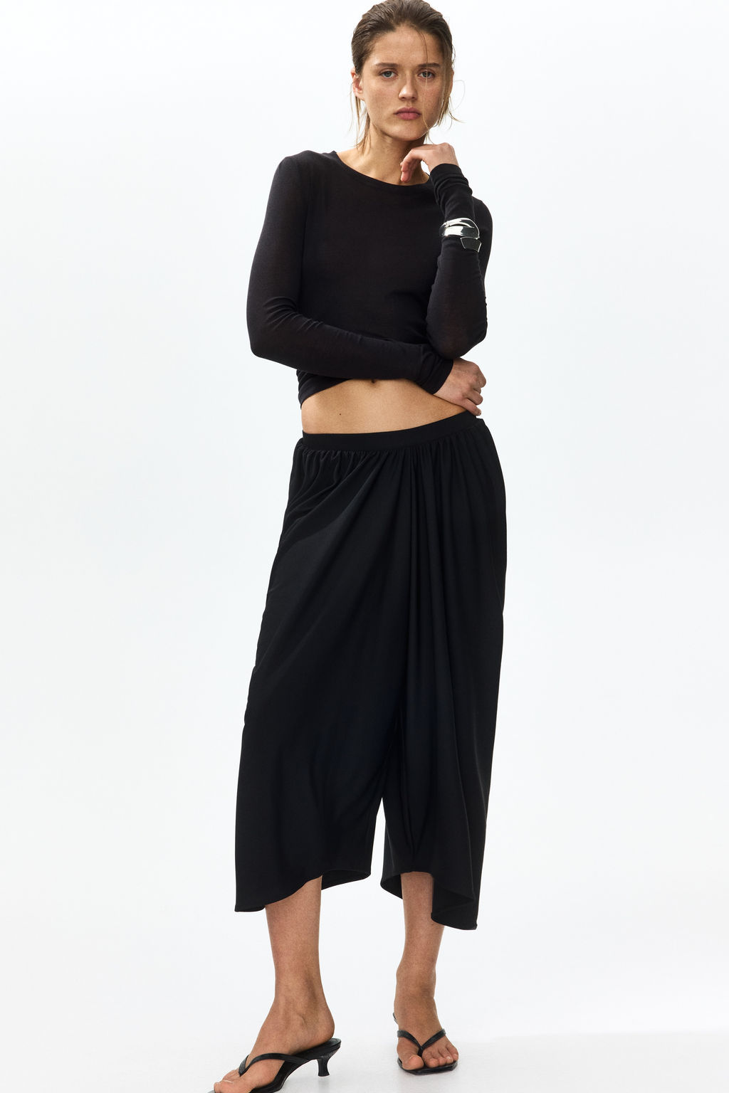 Pantal?n barrel cropped - H&m фото 4