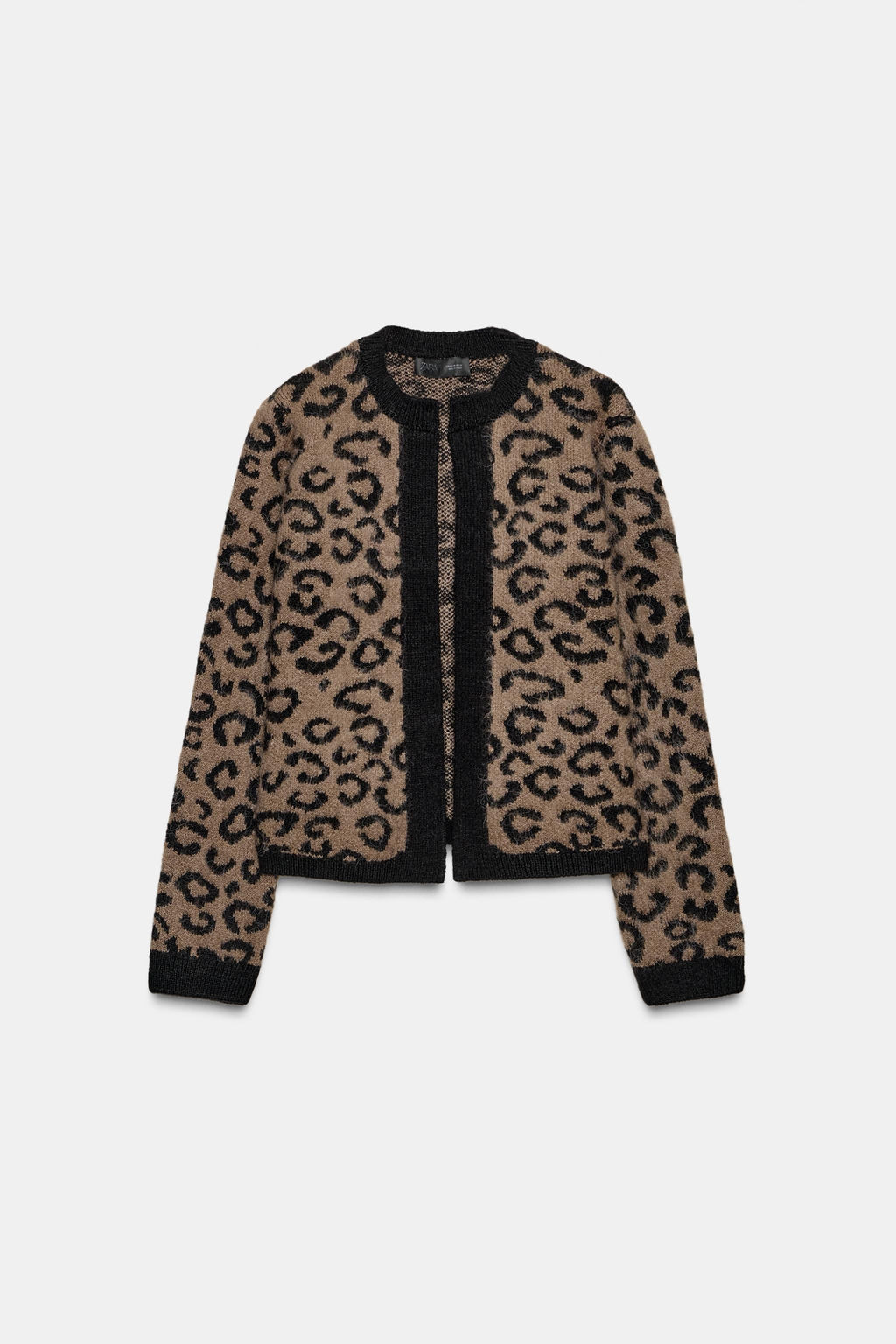 ANIMAL JACQUARD KNIT CARDIGAN - Zara фото 12