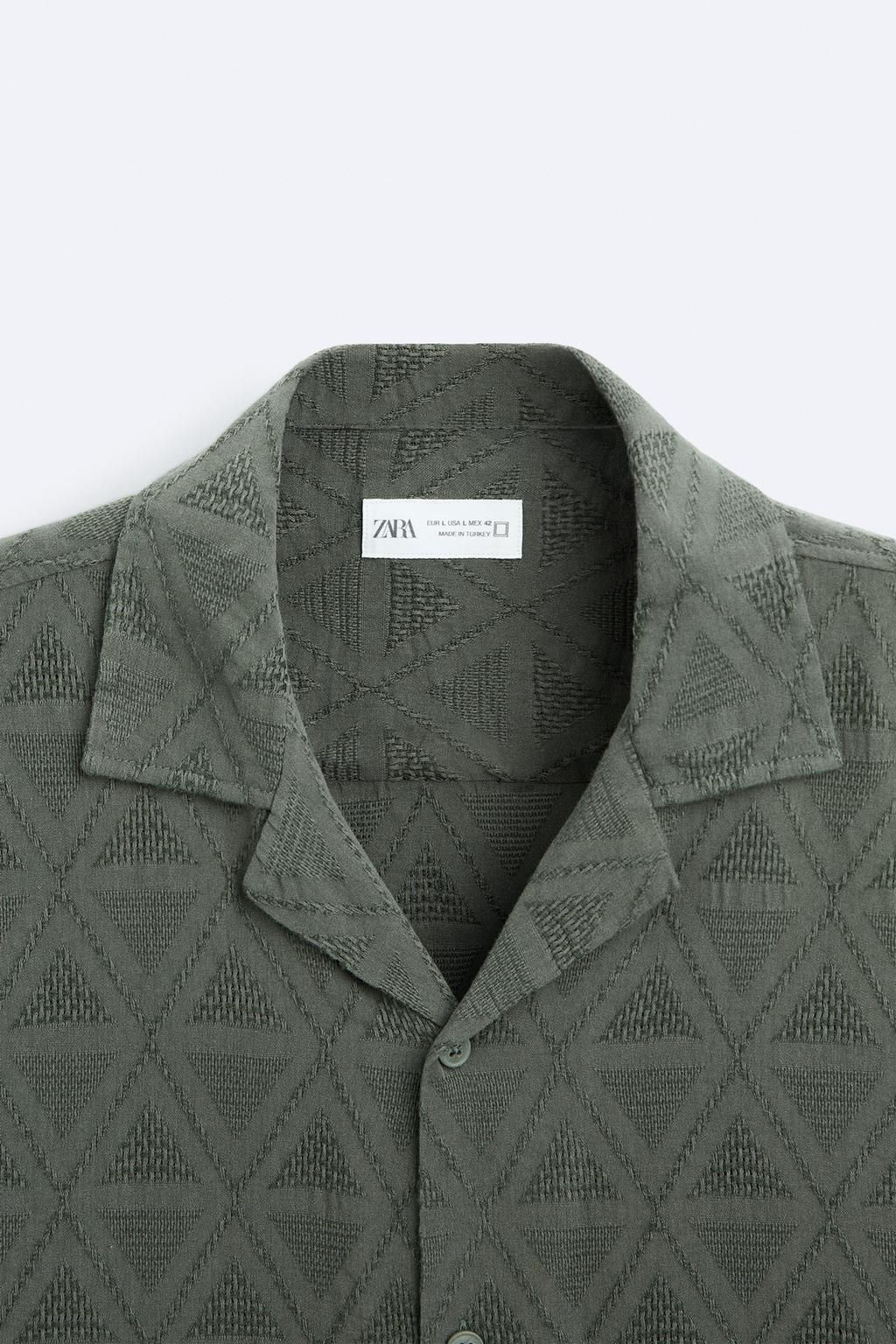 GEOMETRIK JACQUARD GOMLEK - Zara фото 8