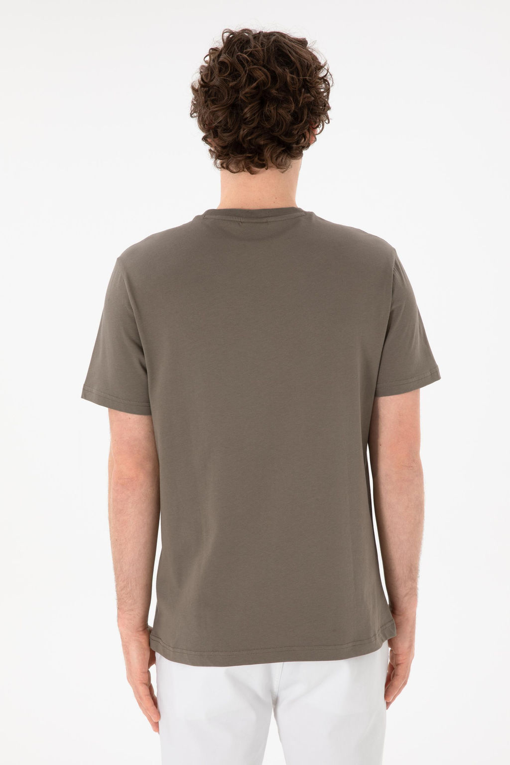 Erkek Regular Fit Bisiklet Yaka Vizon Basic Ti__rt Sepette S_rpriz _ndirim - U.s. polo assn фото 6