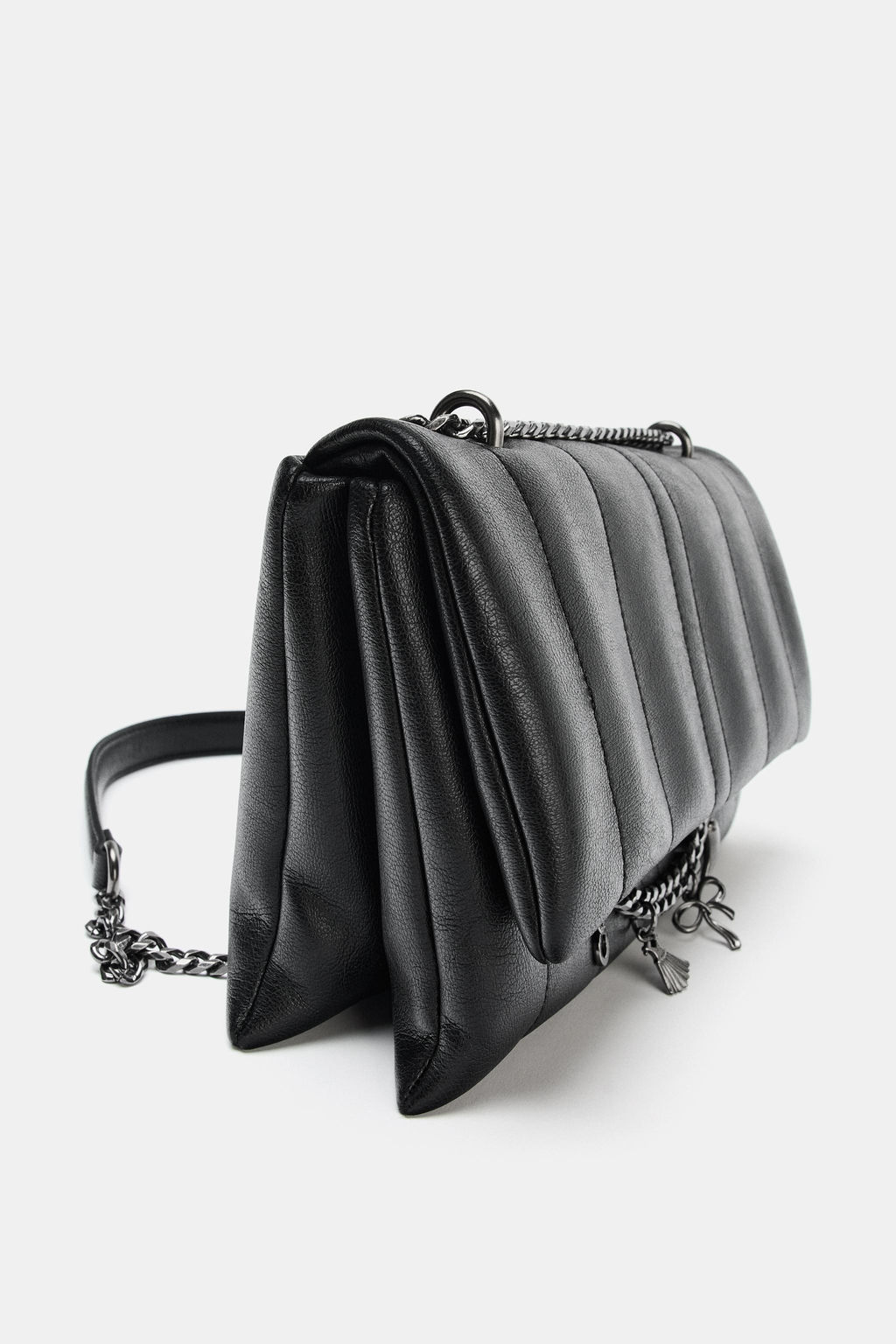 QUILTED CROSSBODY BAG WITH CHARMS - Zara фото 6