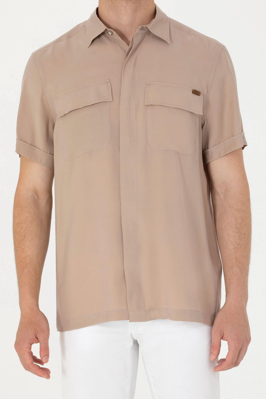 U. S. Polo Assn Мужская рубашка с коротким рукавом Stone - U.s. polo assn фото 6