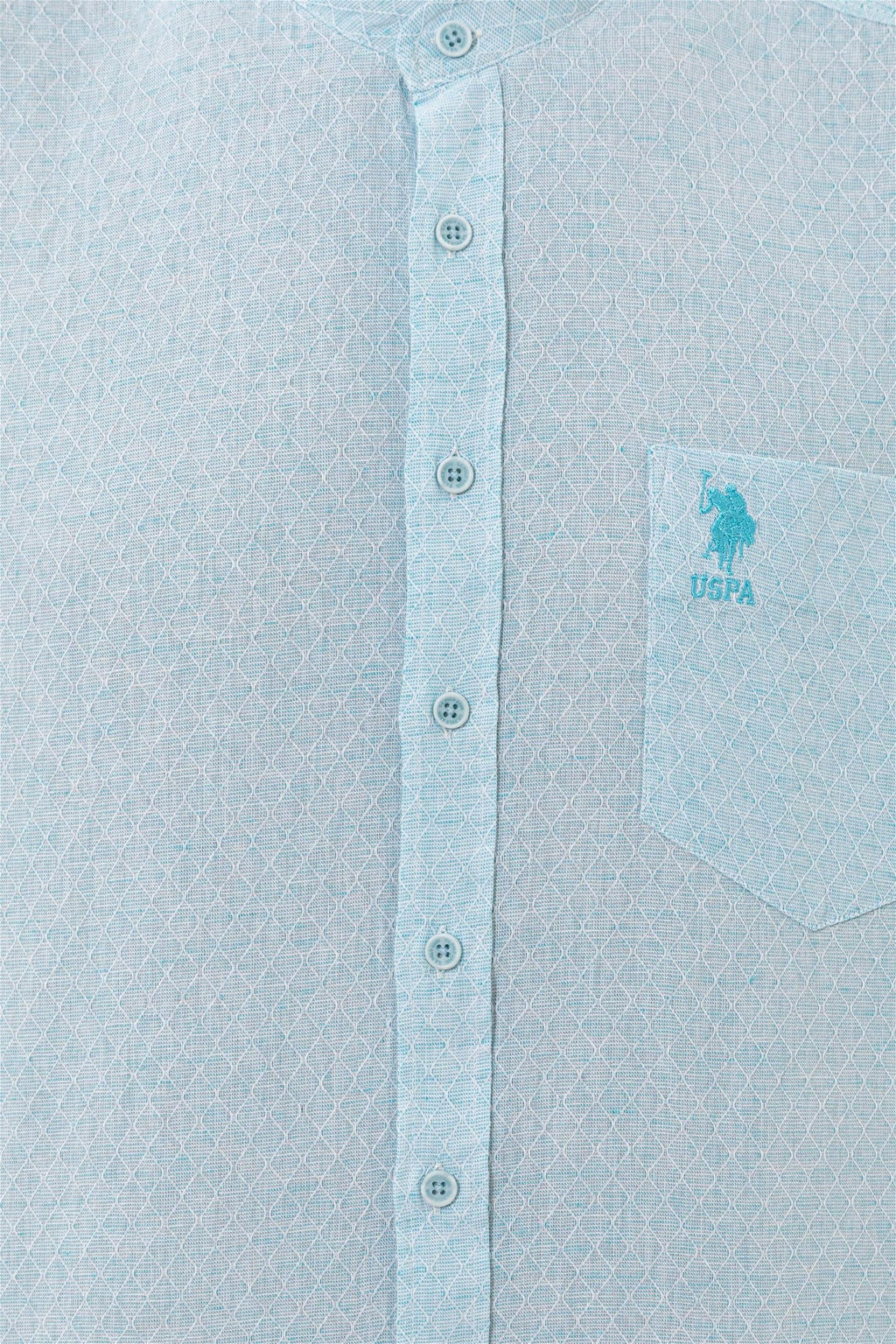 U. S. Polo Assn / Мужская бирюзовая рубашка с длинным рукавом - U.s. polo assn фото 13