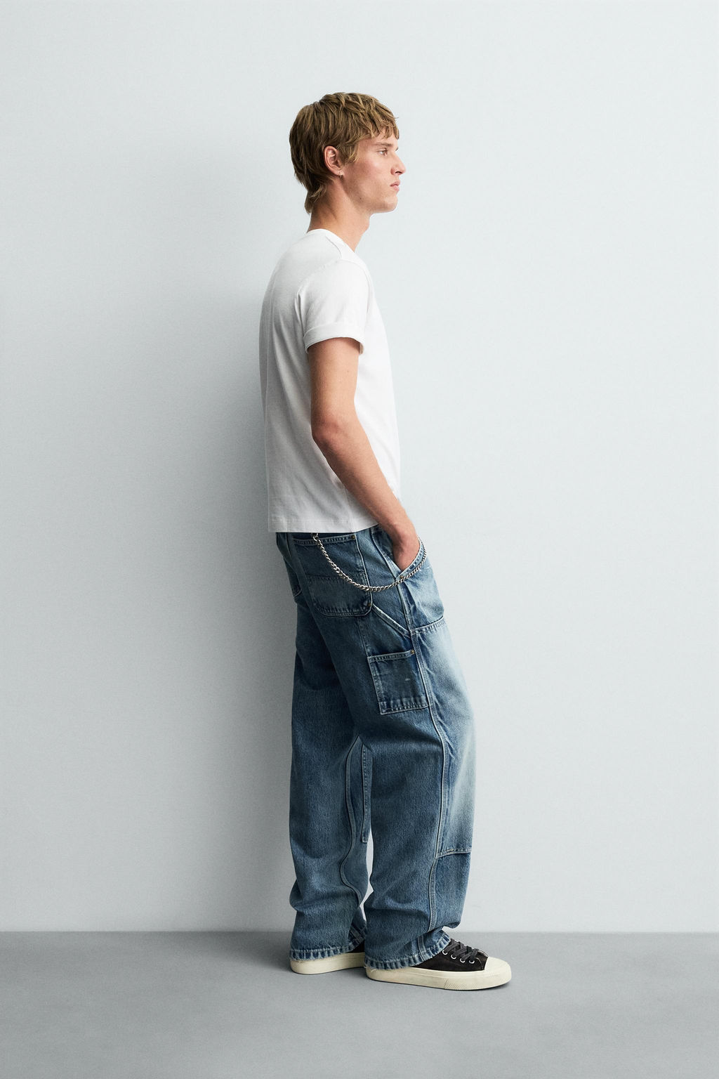 FADED CARPENTER JEANS - Zara фото 4