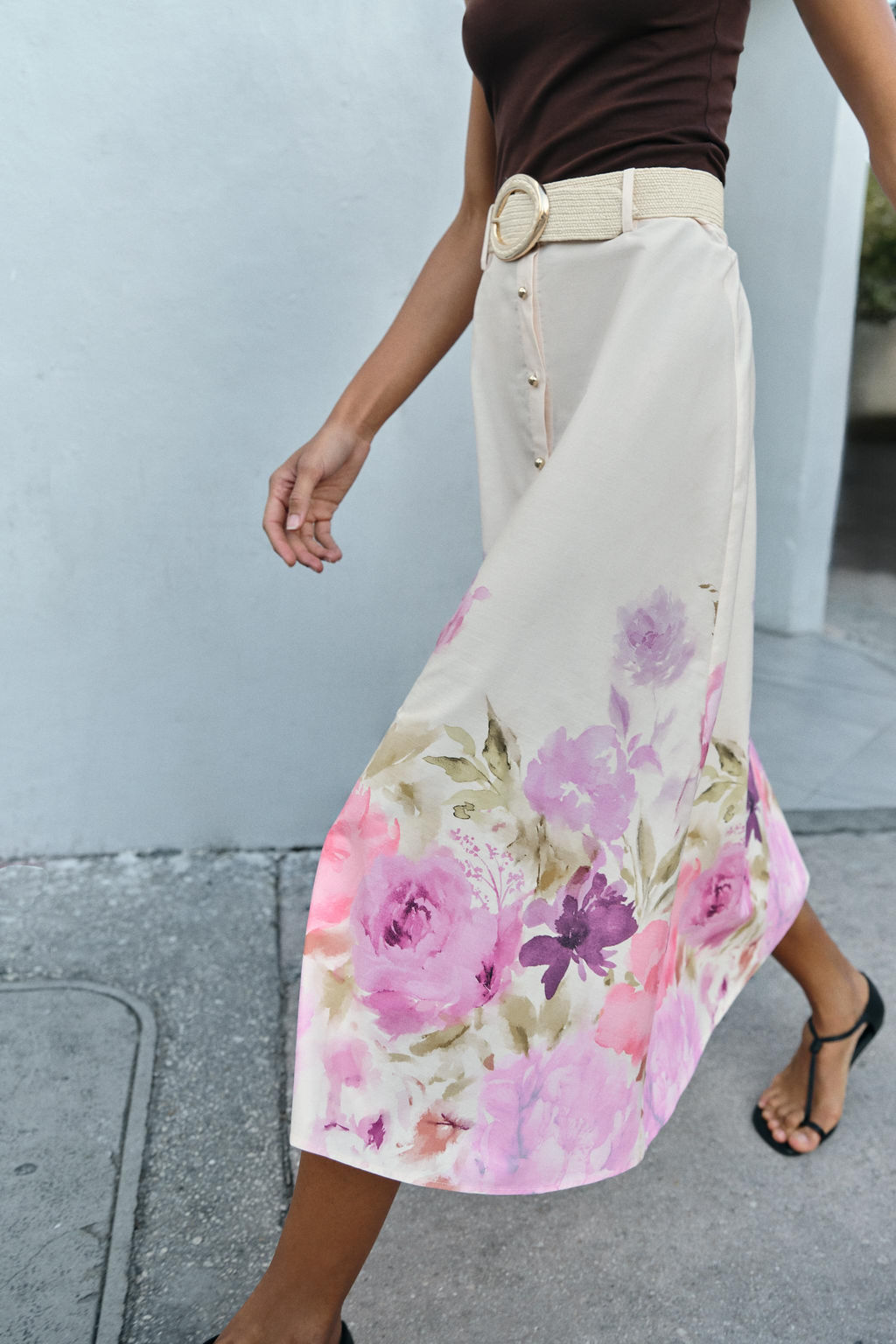 FLORAL PRINT MIDI SKIRT - Zara фото 2