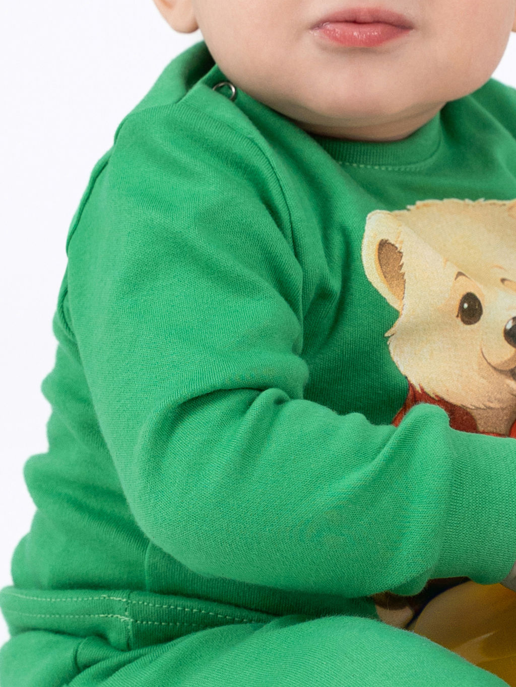 Комплект ясельный зеленый мишка КМ-1413 (80, 52)