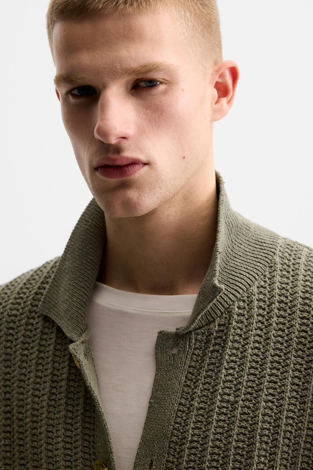 TEXTURED KNIT SHIRT - Zara фото 7
