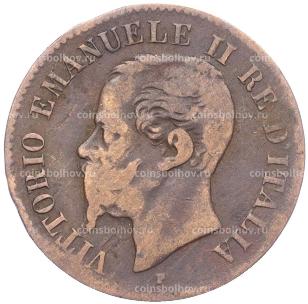 2 чентезимо 1862 года N Италия