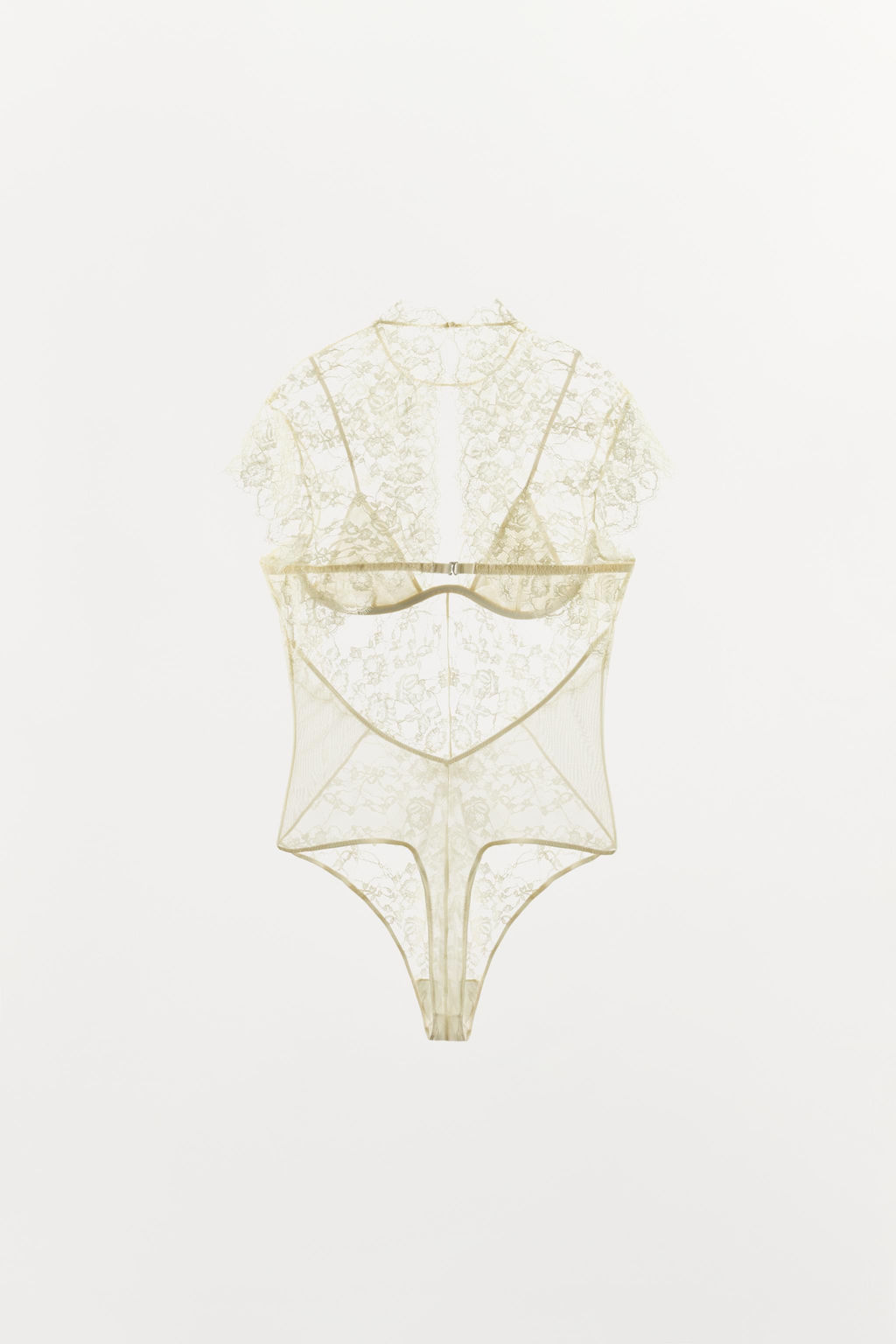 BODY AROS COMBINADO ENCAJE / Crudo - Zara фото 2