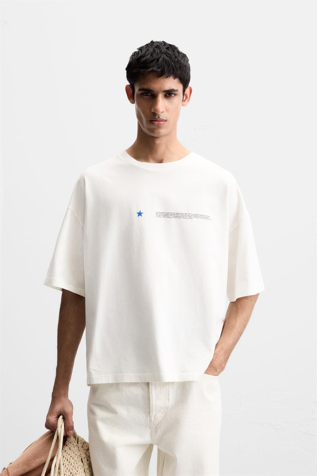 CONTRAST PRINTED T-SHIRT - Zara фото 2