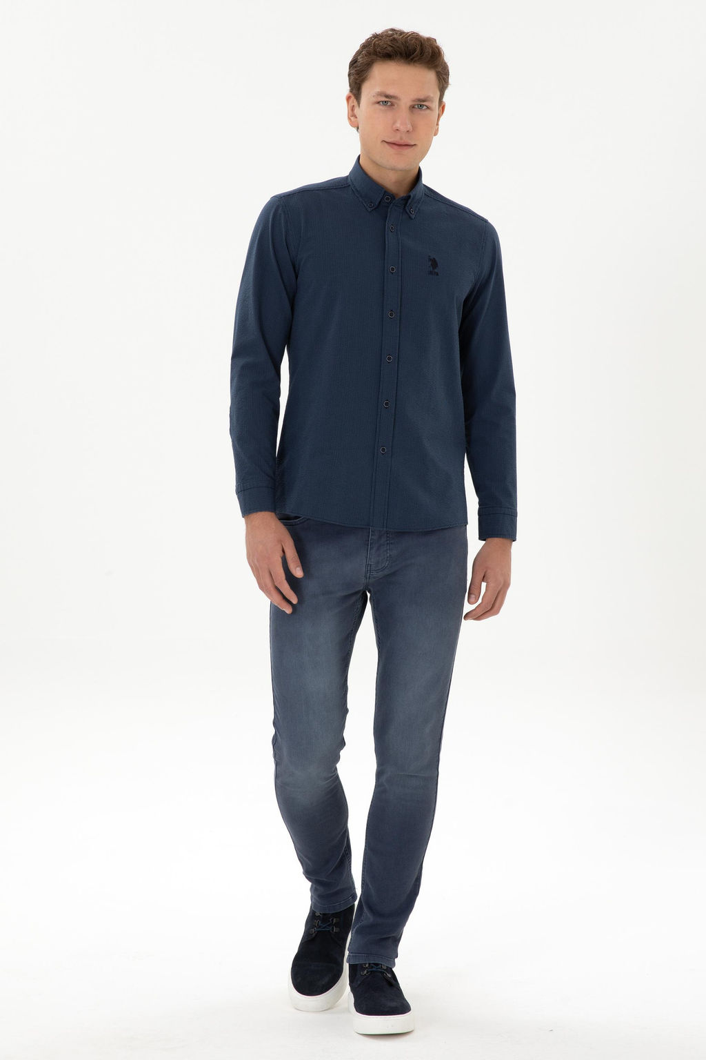 Erkek Lacivert Uzun Kollu G_mlek - U.s. polo assn фото 4