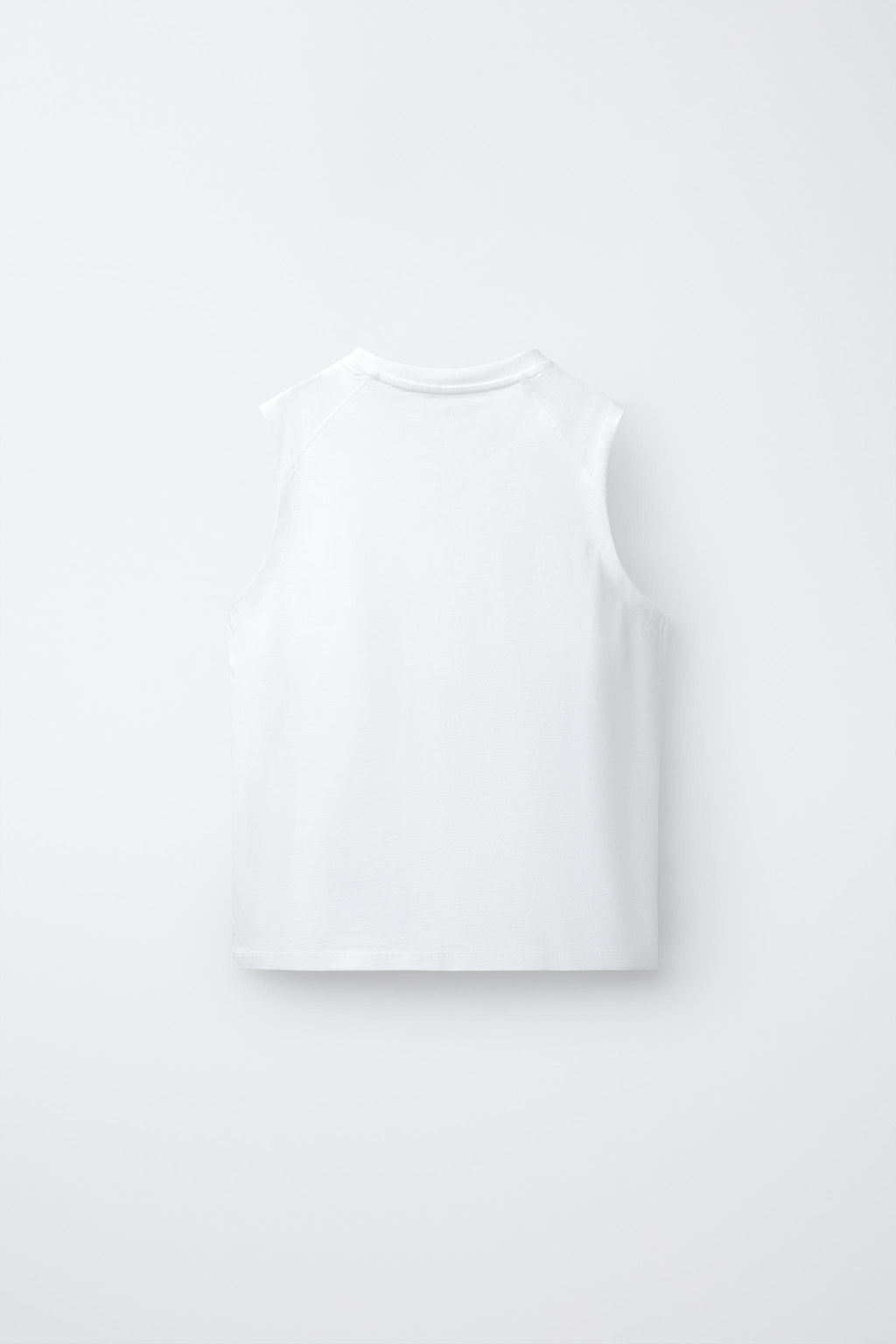 CAMISETA LISA MANGA SISA / Blanco - Zara фото 2