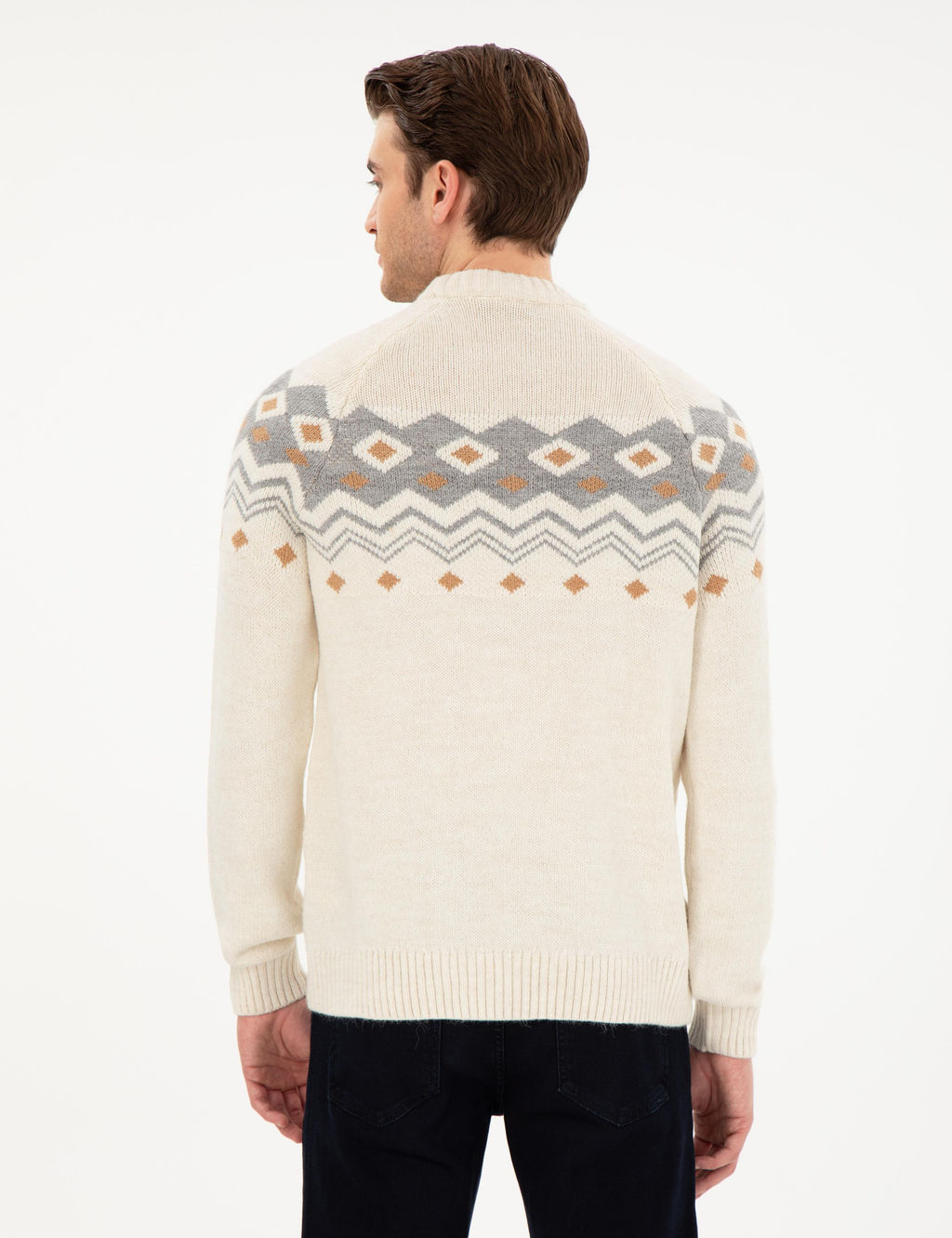 Ekru Slim Fit Kazak - Pierre cardin фото 5