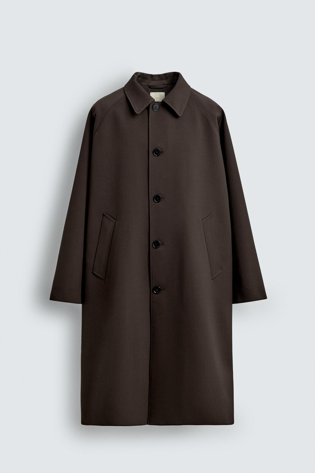 LIMITED EDITION LONG WOOL TRENCH COAT - Zara фото 9