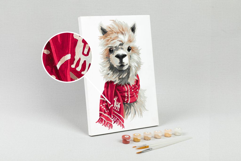 ФРЕЯ PNB/PS-044 Набор для раскрашивания по номерам 30 х 20 см Пушистый альпака  фото 5