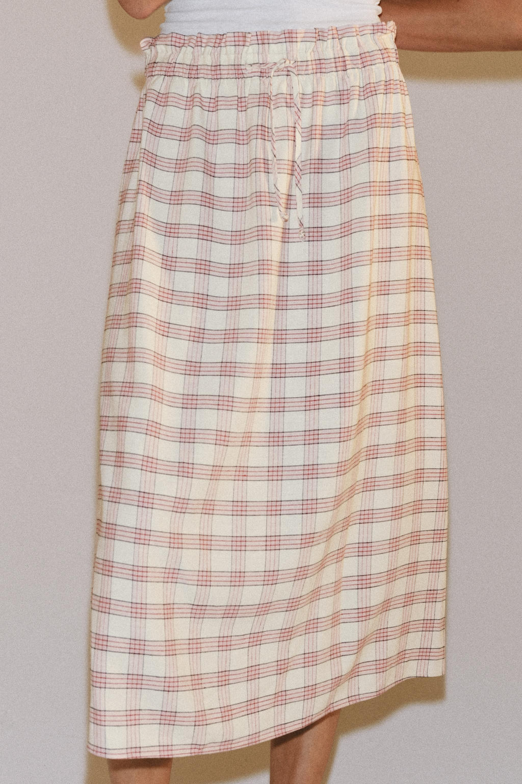 FALDA MIDI CUADROS ZW COLLECTION / Multicolor - Zara фото 2
