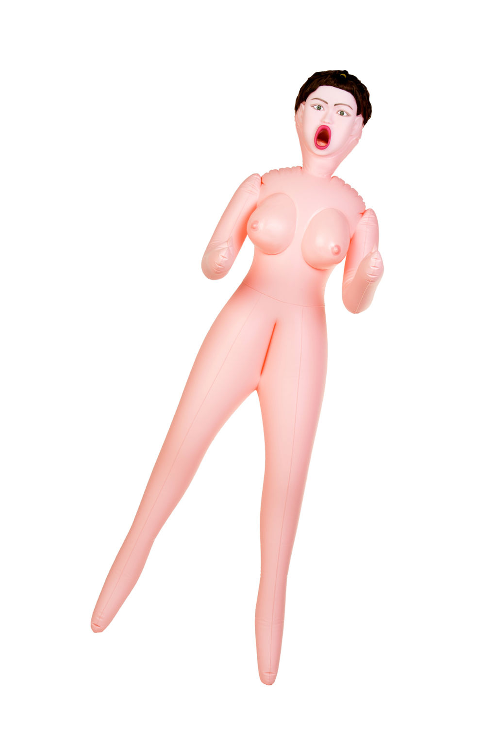 Кукла надувная Dolls-X by TOYFA Violet, брюнетка, с тремя отверстиями, кибер вставка: вагина