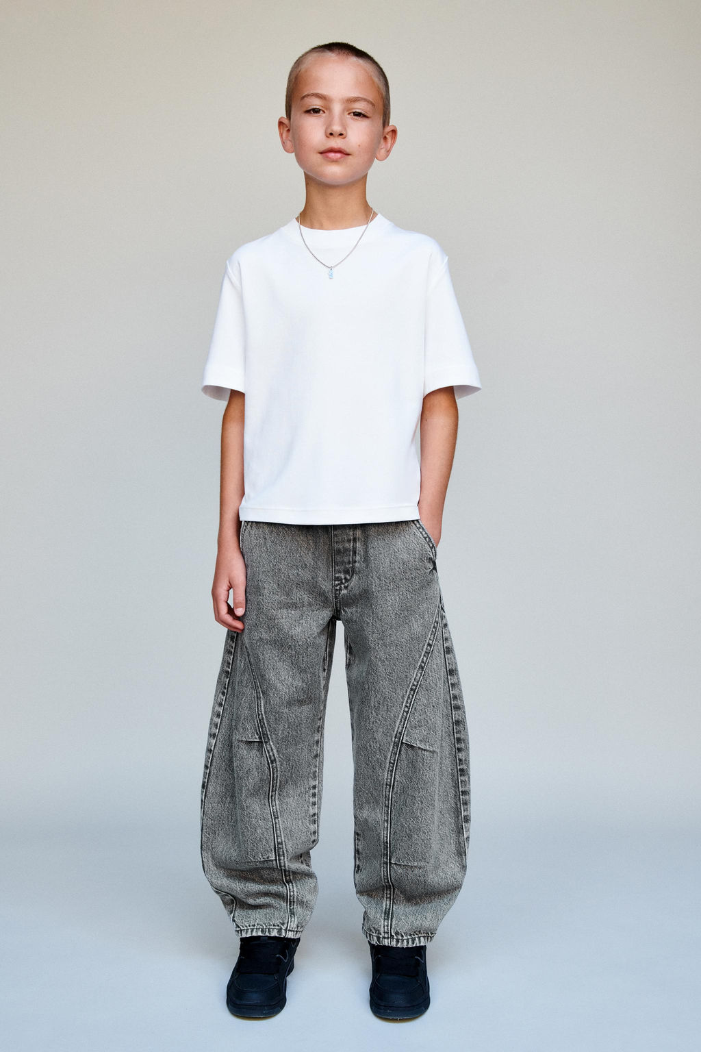 BARREL DENIM TROUSERS - Zara фото 5