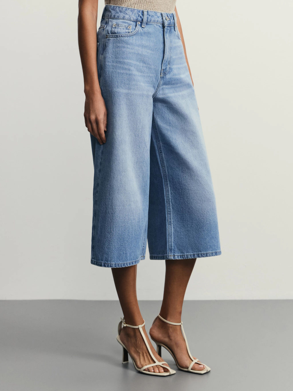 Джинсовые шорты бермуды удлиненные / Zarina  фото 4