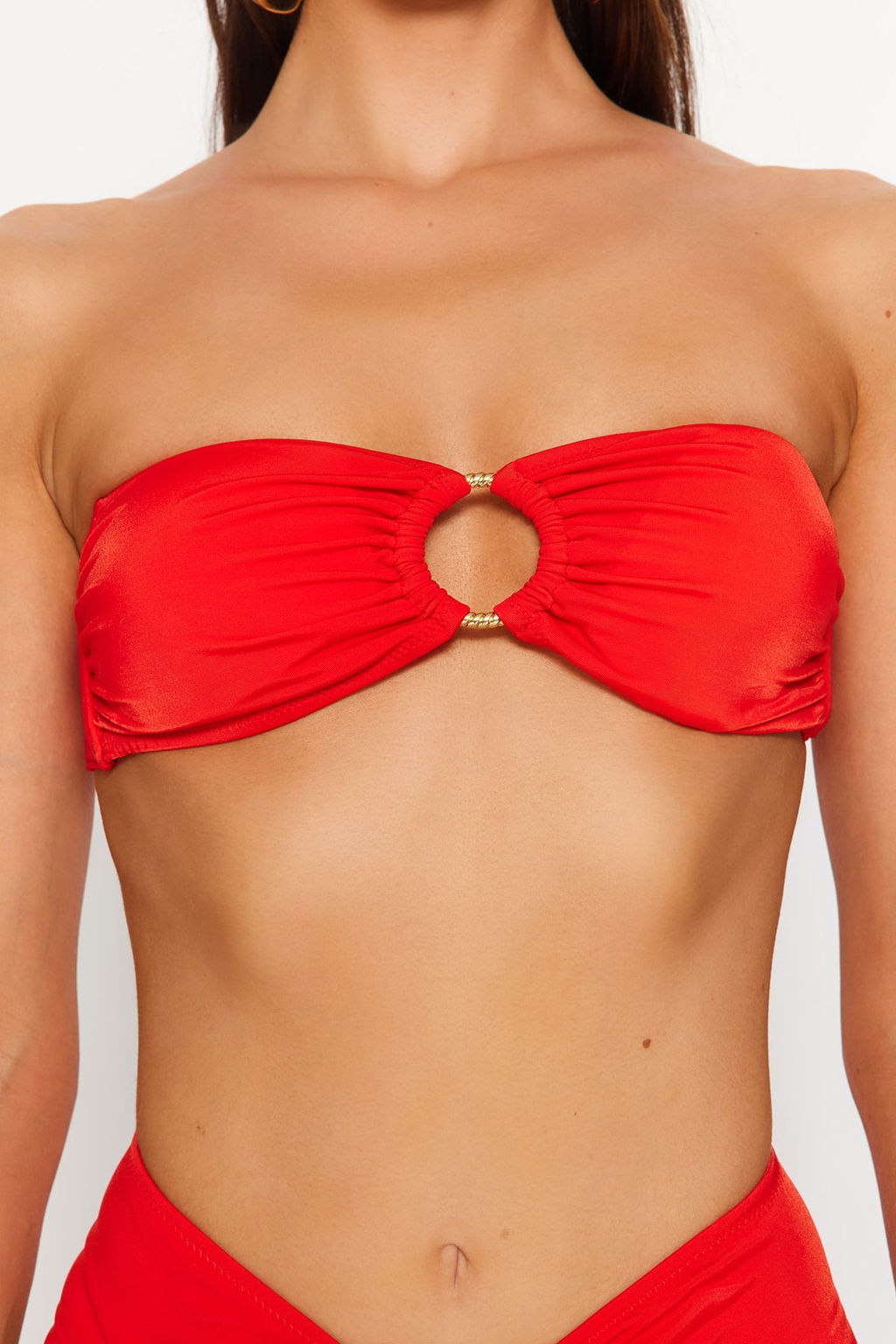 TRENDYOLMILLA Yesil Straplez Aksesuarl? Bikini Ustu TBESS22BU00001 фото 25