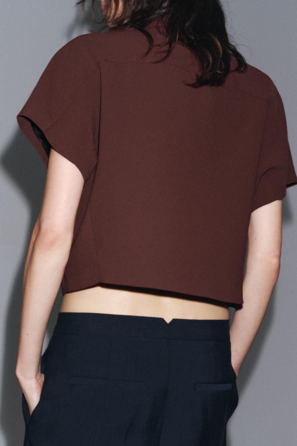 ZW COLLECTION CROPPED JACKET - Zara фото 28