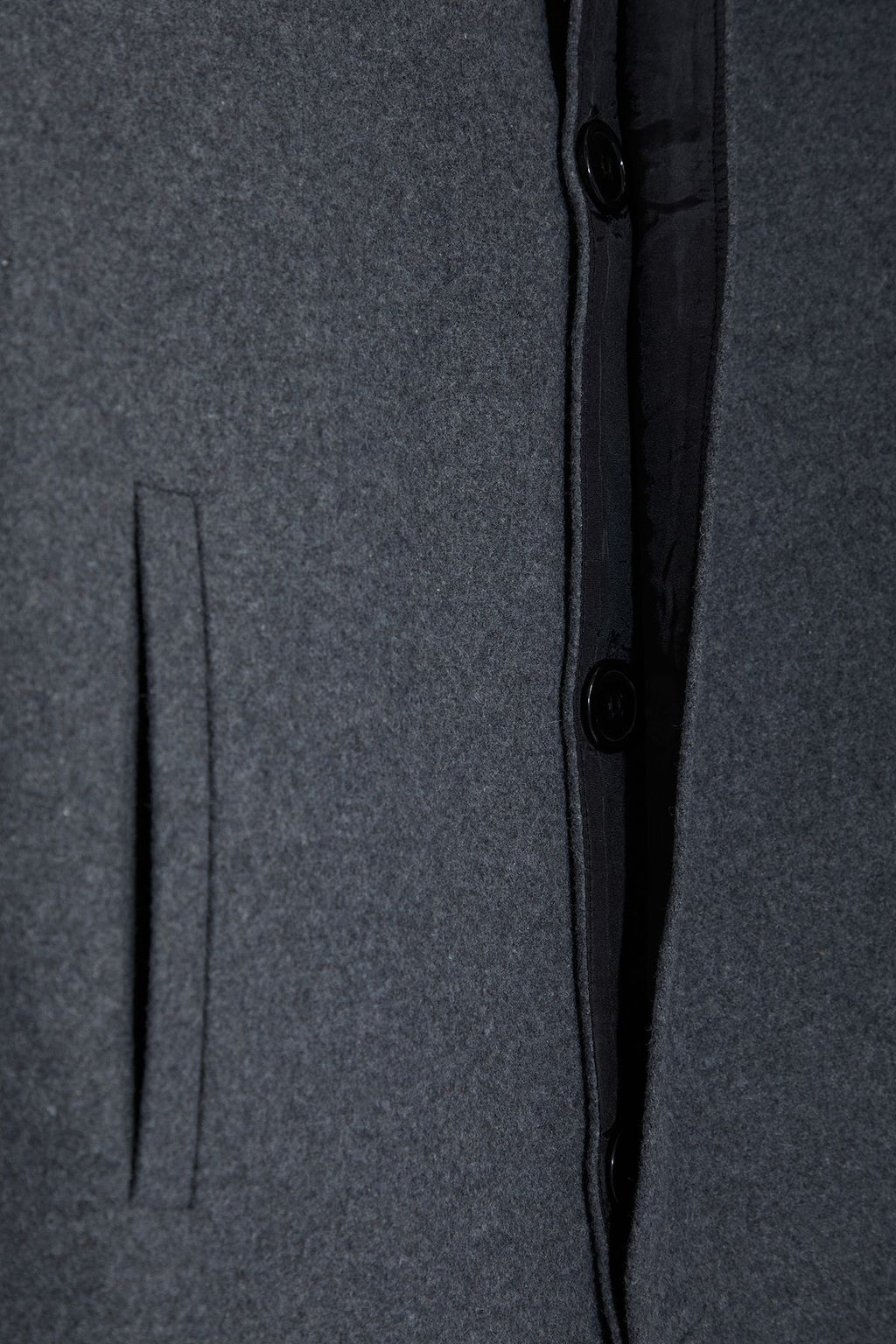 TRENDYOL MAN Antrasit Slim Fit Dik Yaka K?sl?k Kase Kaban TMNAW24KB00005 - Trendyolmilla фото 7